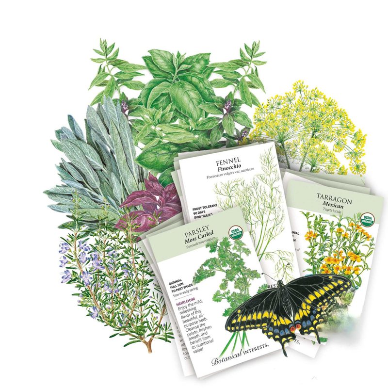 Botanical Interests Chef’s Herb Garden Seed Bundle packets (product image: Botanical Interests)