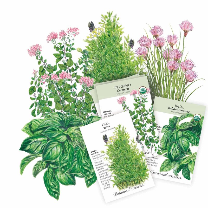 Botanical Interests Lazy Herb Garden seed packets (product image: Botanical Interests)